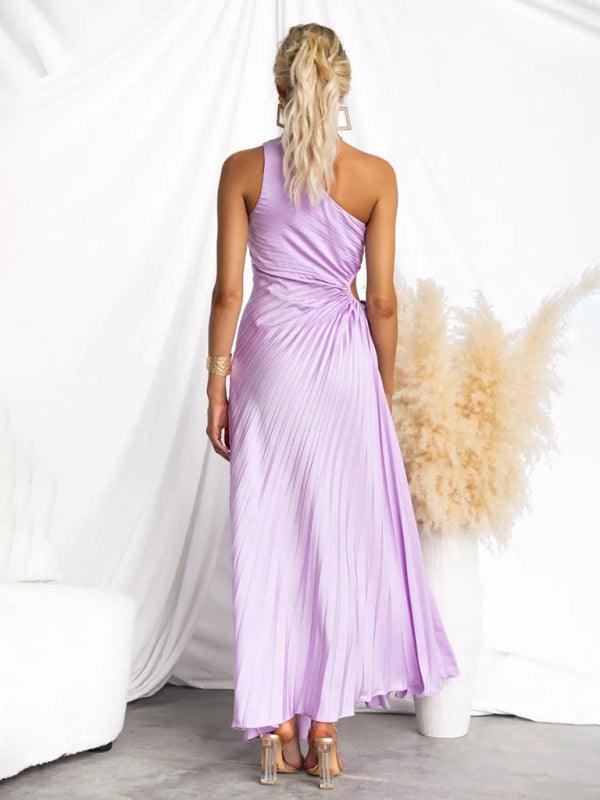 Midi Jurk met Asymmetrische Snit en Print - Maxi Dresses - Jurkjes.co
