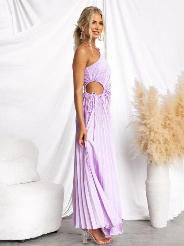 Midi Jurk met Asymmetrische Snit en Print - Maxi Dresses - Jurkjes.co