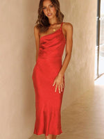 Midi Jurk met Asymmetrische Strik - Midi Dresses - Jurkjes.co