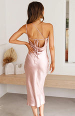 Midi Jurk met Asymmetrische Strik - Midi Dresses - Jurkjes.co