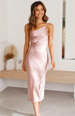 Midi Jurk met Asymmetrische Strik - Midi Dresses - Jurkjes.co