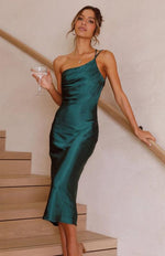 Midi Jurk met Asymmetrische Strik - Midi Dresses - Jurkjes.co