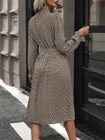 Midi Jurk met Asymmetrische Zoom en Geometrisch Design - Group4 - Jurkjes.co