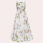 Midi-jurk met Bloemenprint - CB - Dresses - Jurkjes.co