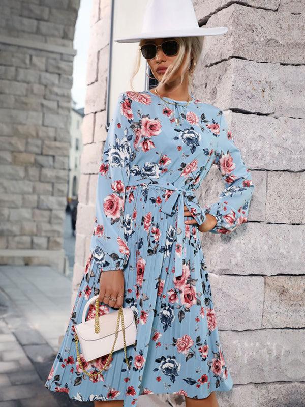 Midi Jurk met Bloemenprint en Asymmetrische Zoom - Mini Dresses - Jurkjes.co