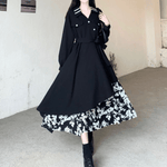 Midi Jurk met Bloemenprint en Ceintuur - Dresses - Jurkjes.co