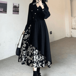 Midi Jurk met Bloemenprint en Ceintuur - Dresses - Jurkjes.co