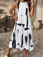 Midi Jurk met Bloemenprint en Losse Pasvorm - Maxi Dresses - Jurkjes.co
