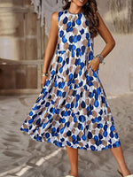 Midi Jurk met Bloemenprint en Losse Pasvorm - Maxi Dresses - Jurkjes.co