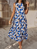 Midi Jurk met Bloemenprint en Losse Pasvorm - Maxi Dresses - Jurkjes.co