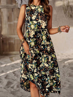 Midi Jurk met Bloemenprint en Losse Pasvorm - Maxi Dresses - Jurkjes.co