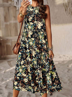 Midi Jurk met Bloemenprint en Losse Pasvorm - Maxi Dresses - Jurkjes.co