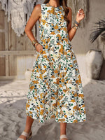 Midi Jurk met Bloemenprint en Losse Pasvorm - Maxi Dresses - Jurkjes.co