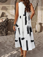 Midi Jurk met Bloemenprint en Losse Pasvorm - Maxi Dresses - Jurkjes.co