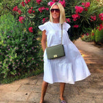 Midi-jurk met Bloemenprint en Ruches - Dresses - Jurkjes.co