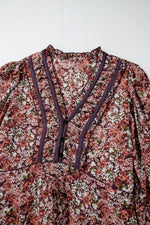 Midi Jurk met Bloemenprint en Split - Floral Dresses - Jurkjes.co