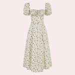 Midi Jurk met Bloemenprint en Split - Women Summer Dress - Jurkjes.co