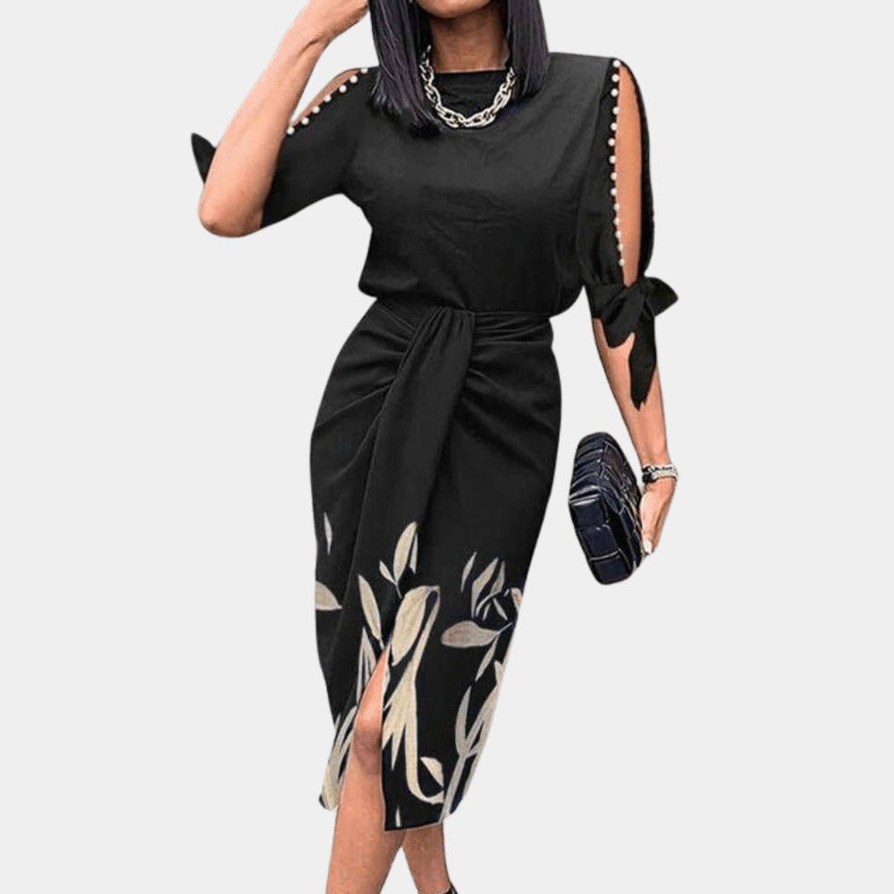 Midi-jurk met Bloemenprint en Split - Women Summer Dress - Jurkjes.co