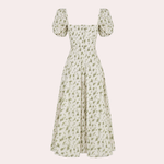 Midi Jurk met Bloemenprint en Split - Women Summer Dress - Jurkjes.co