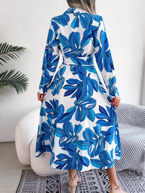 Midi Jurk met Bloemenprint en Strikceintuur - Mini Dresses - Jurkjes.co