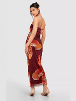 Midi Jurk met Bloemenprint en Tube Top - Group13 - Jurkjes.co