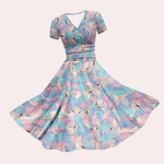 Midi Jurk met Bloemenprint en V-hals - CB - Dresses - Jurkjes.co