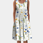 Midi-jurk met Bloemenprint - Women Summer Dress - Jurkjes.co