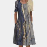 Midi-jurk met Bloemenprint - Women Summer Dress - Jurkjes.co