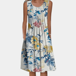 Midi-jurk met Bloemenprint - Women Summer Dress - Jurkjes.co