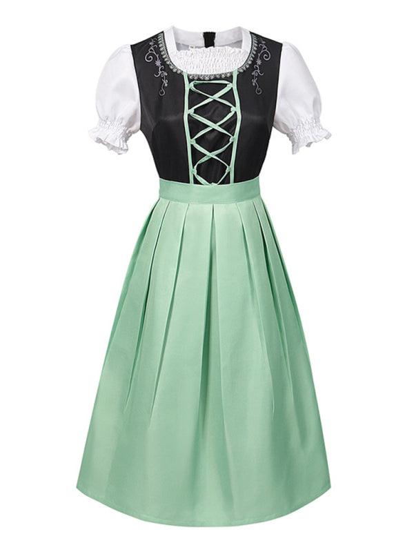 Midi Jurk met Borduursel en Plooirok - Group4 - Jurkjes.co