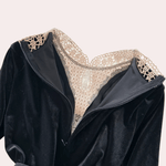 Midi Jurk met Borduursels en Elegante Snit - Dresses - Jurkjes.co