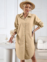 Midi Jurk met Ceintuur en Knopsluiting - Mini Dresses - Jurkjes.co