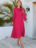 Midi Jurk met Chique Strikdetail - Maxi Dresses - Jurkjes.co