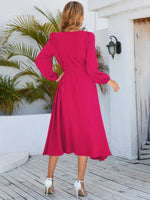 Midi Jurk met Chique Strikdetail - Maxi Dresses - Jurkjes.co