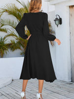 Midi Jurk met Chique Strikdetail - Maxi Dresses - Jurkjes.co