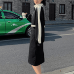 Midi-jurk met Color Block en Ritssluiting - Dresses - Jurkjes.co