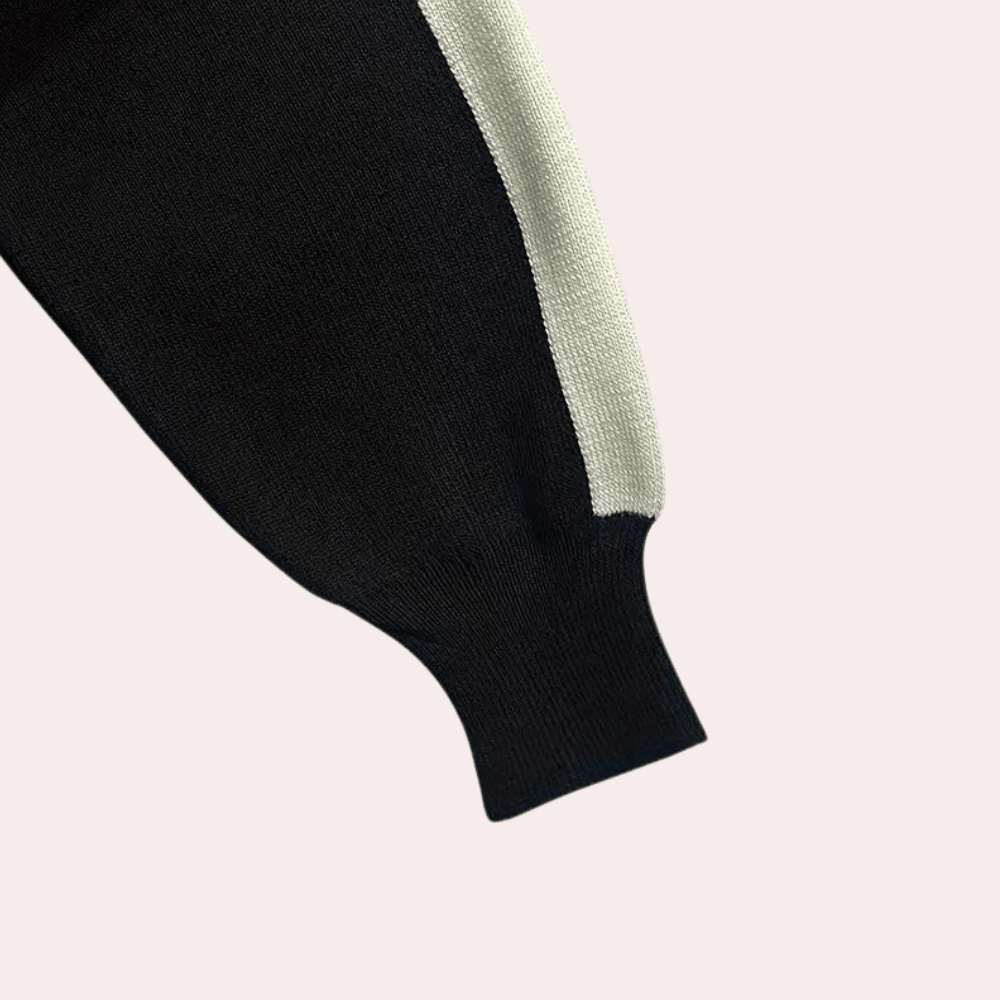 Midi-jurk met Color Block en Ritssluiting - Dresses - Jurkjes.co