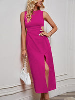 Midi Jurk met Cut-out en Voorkeursplit - Midi Dresses - Jurkjes.co