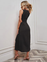 Midi Jurk met Cut-out en Voorkeursplit - Midi Dresses - Jurkjes.co