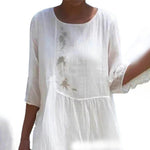 Midi Jurk met Effen Design - Women Summer Dress - Jurkjes.co