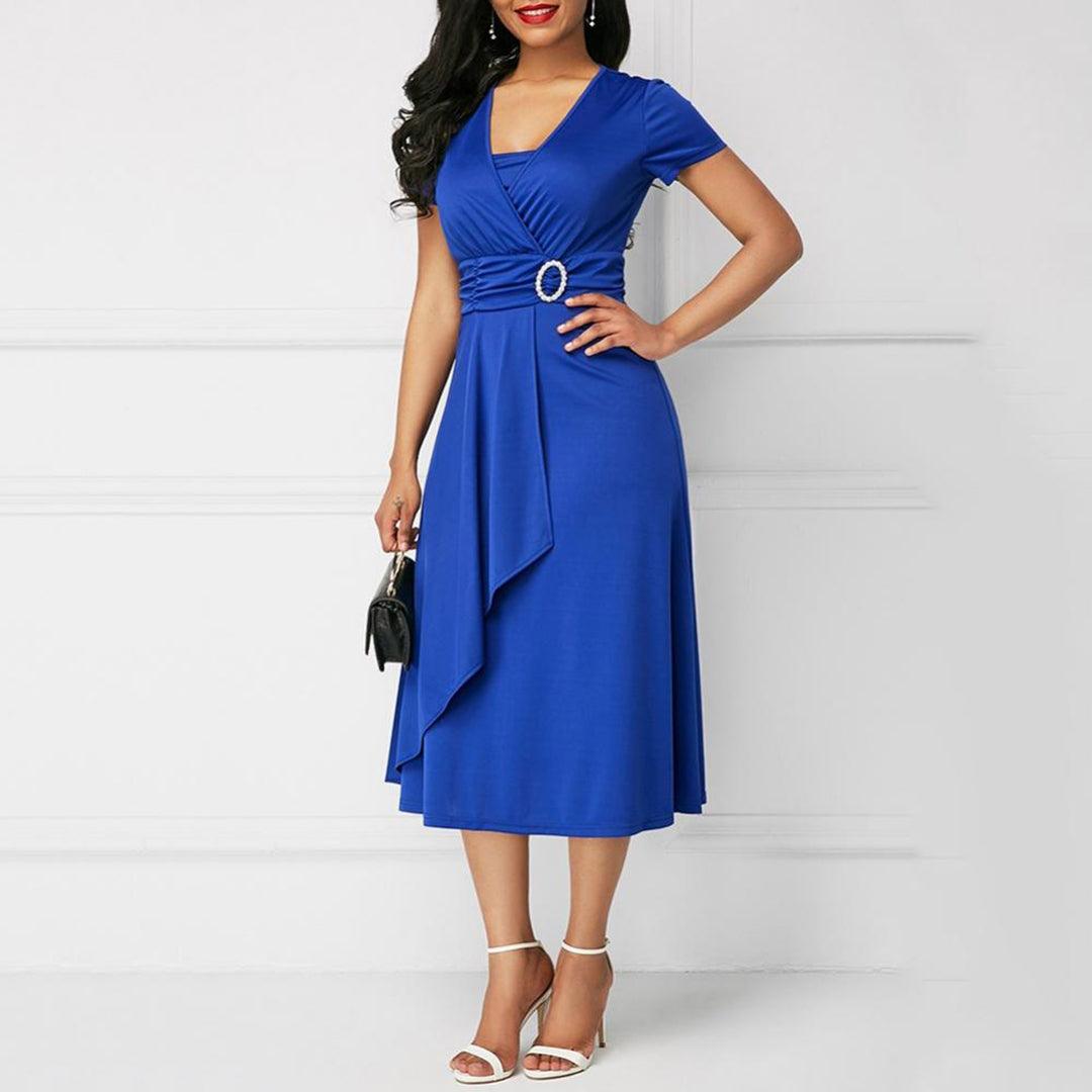 Midi Jurk met Elegant Ontwerp - Dresses - Jurkjes.co