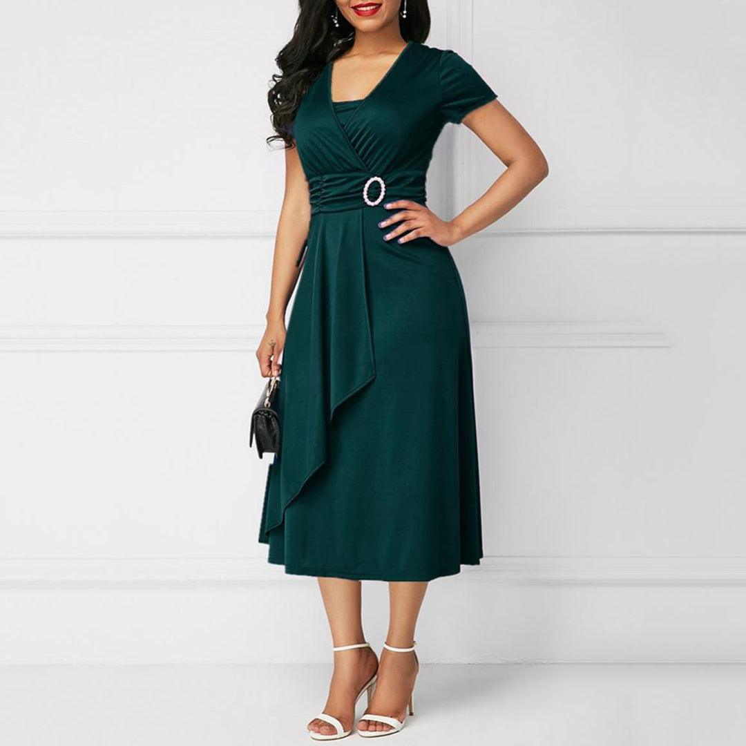 Midi Jurk met Elegant Ontwerp - Dresses - Jurkjes.co