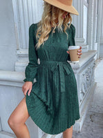 Midi Jurk met Elegante Dierenprint - Midi Dresses - Jurkjes.co