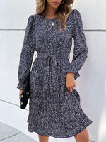 Midi Jurk met Elegante Dierenprint - Midi Dresses - Jurkjes.co