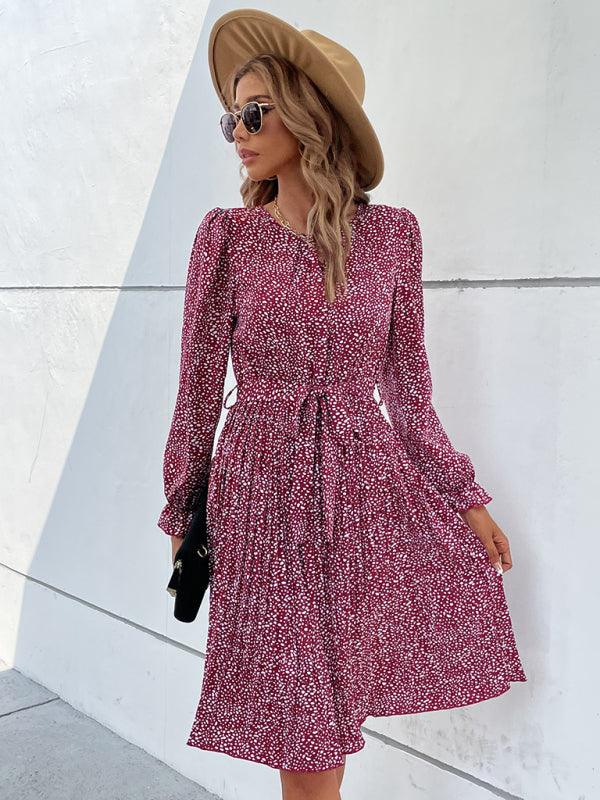 Midi Jurk met Elegante Dierenprint - Midi Dresses - Jurkjes.co