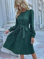 Midi Jurk met Elegante Dierenprint - Midi Dresses - Jurkjes.co