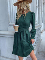 Midi Jurk met Elegante Dierenprint - Midi Dresses - Jurkjes.co