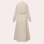 Midi Jurk met Elegante Kraag - CB - Dresses - Jurkjes.co