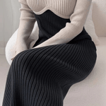 Midi Jurk met Elegante Snit - Dresses - Jurkjes.co