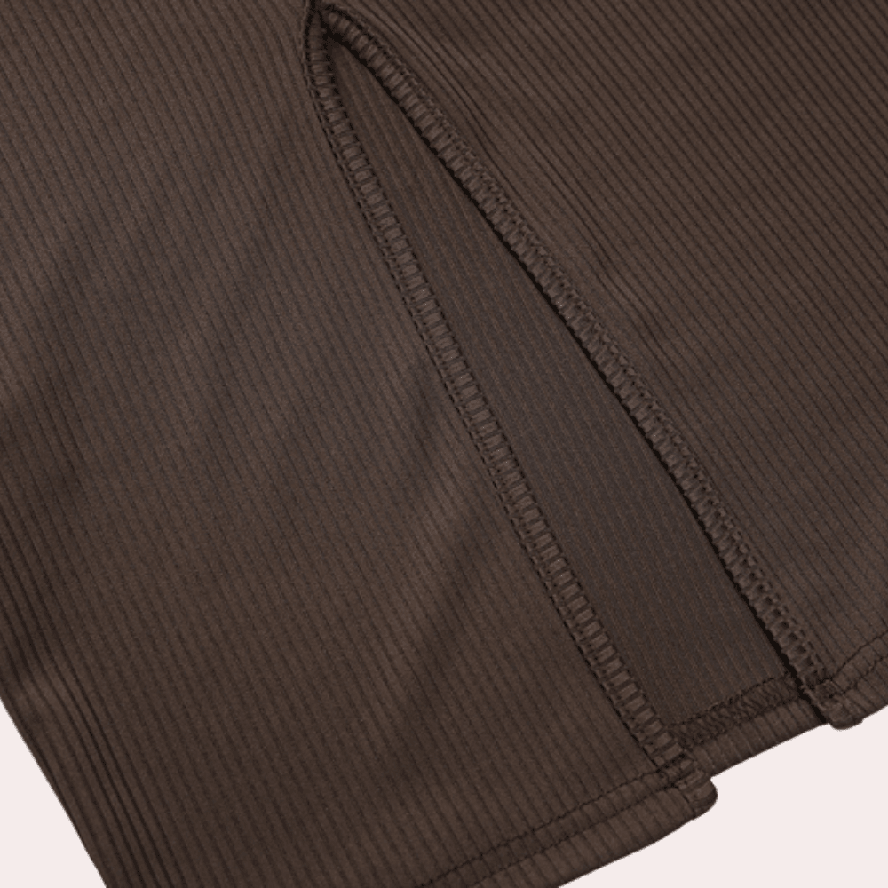 Midi Jurk met Elegante Strepen - Women Summer Dress - Jurkjes.co